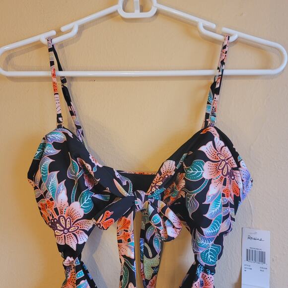 raisins Indo bloom cut out once piece swimsuit NWT - Picture 6 of 6